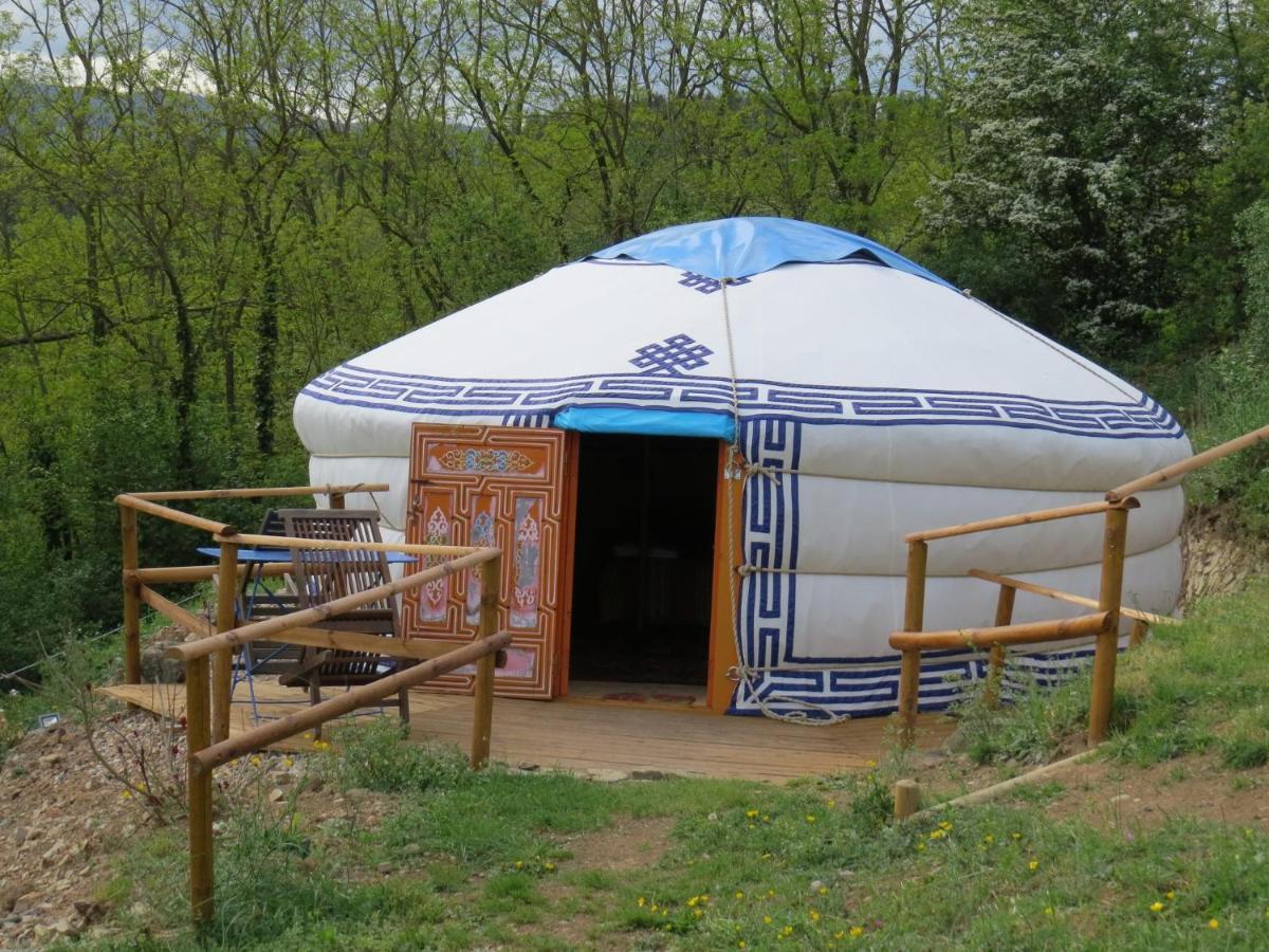 La Ferme Saint Jean - Les Yourtes Hotel Bagian luar foto